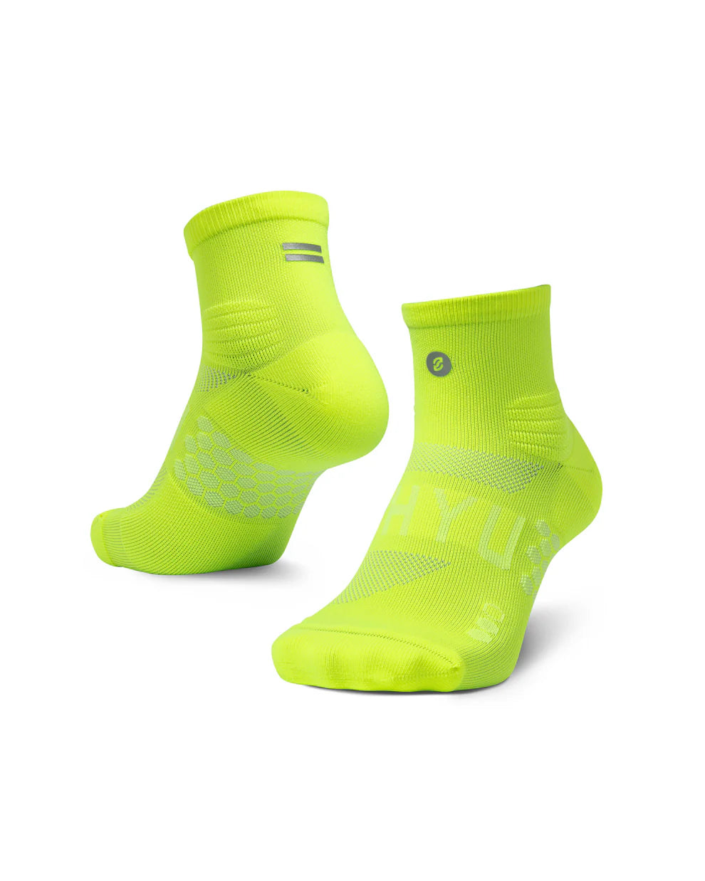 SHYU Racing Quarter Crew Socks - Volt/Volt/Volt