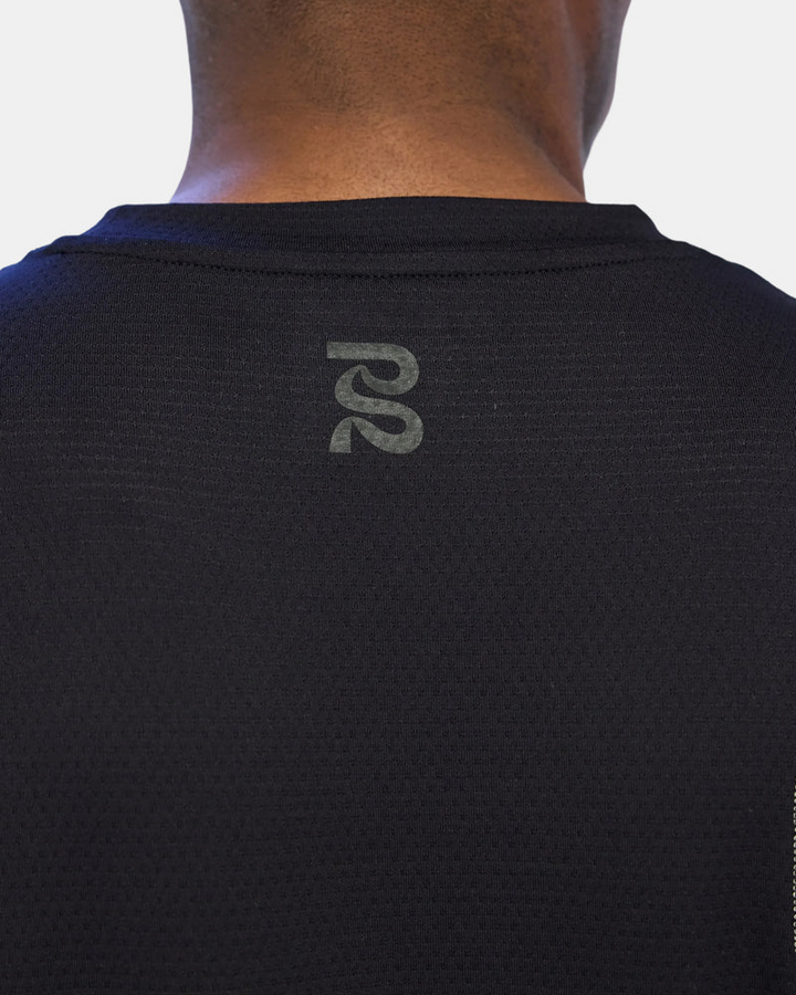 Bandit T-shirt à manches longues en micromesh Reflecto Stitch pour hommes - Bandit Black - SS26