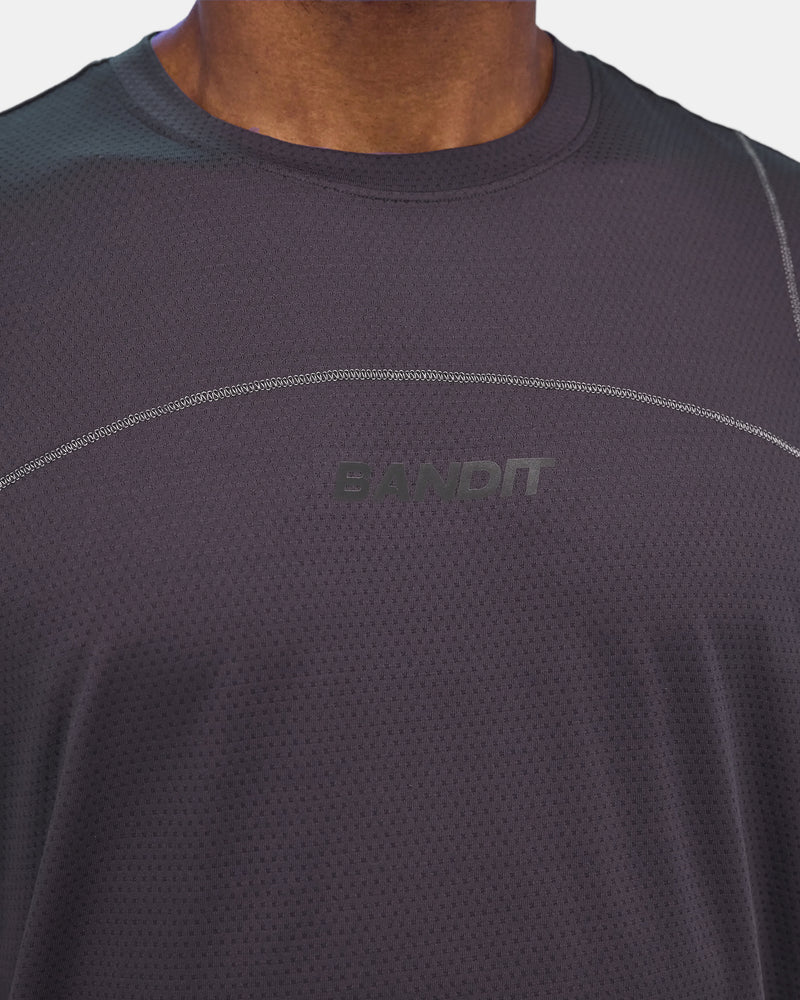 Bandit Herren Micromesh Reflecto Stitch Run T-Shirt – Shadow – SS26