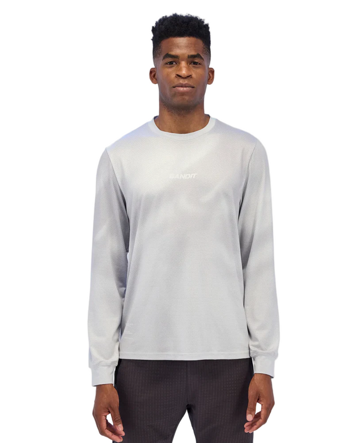 Bandit Mens Micromesh Long Sleeve Performance Tee - Cement Multi - SS26