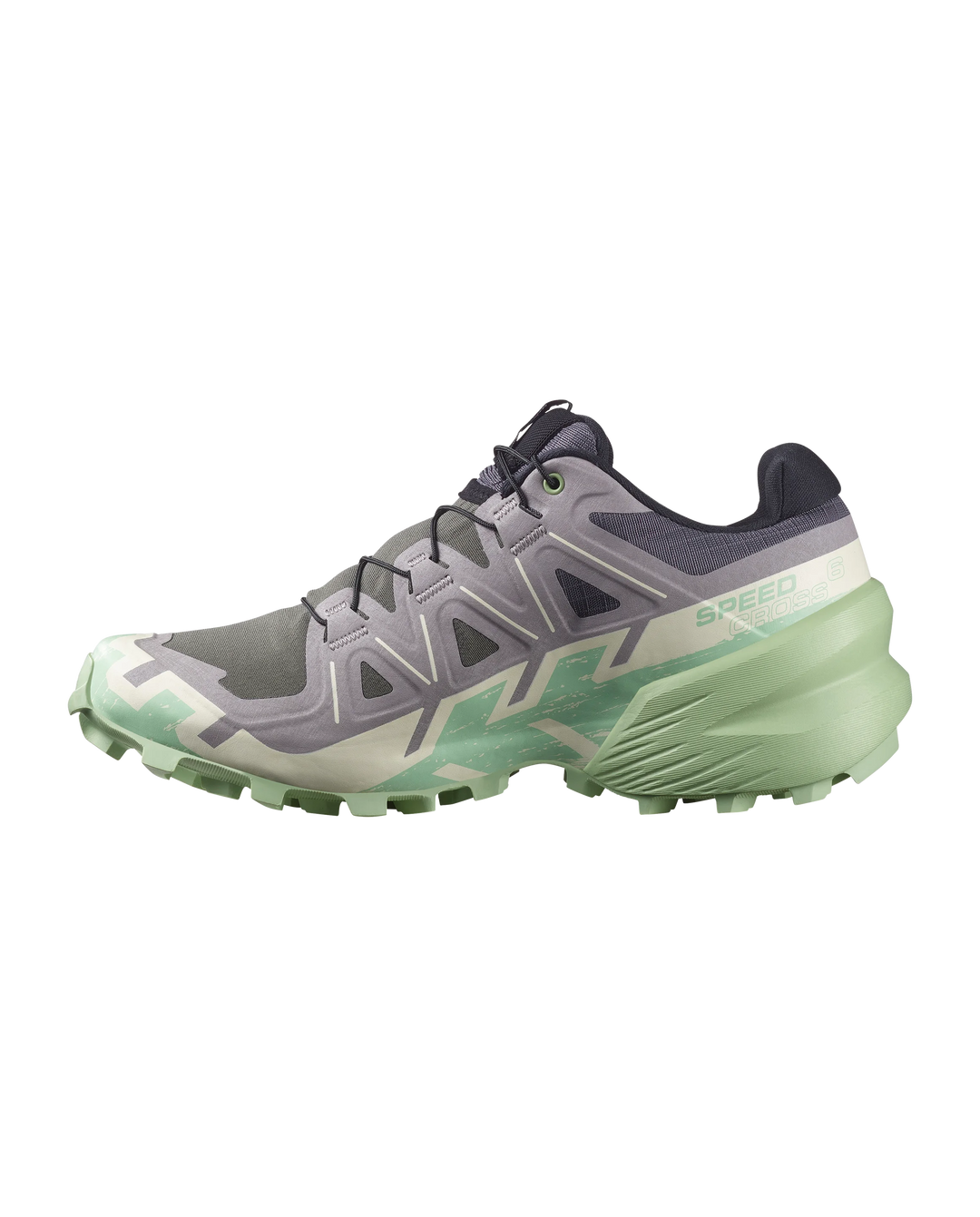 Salomon Womens Speedcross 6 - Castlerock/Vanilla Ice/Smoke Green - Trail - AW25