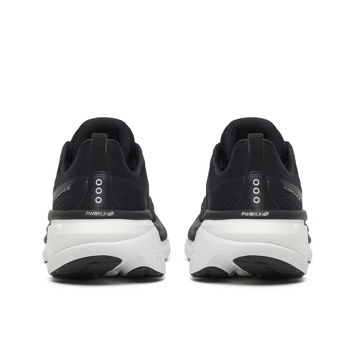 Saucony Mens Hurricane 25 Wide - 2E Width - Black/White - Stability - AW25