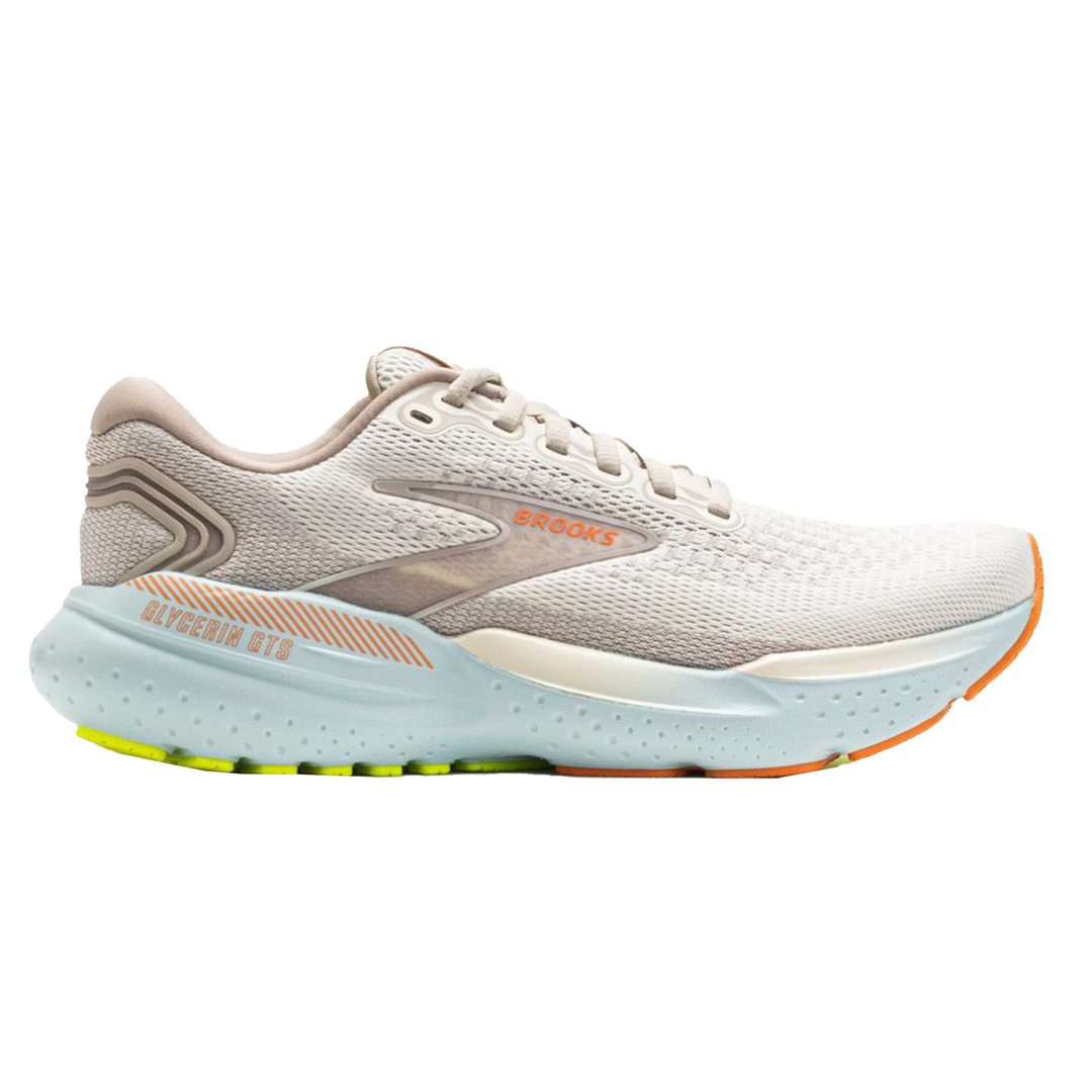 Brooks Womens Glycerin GTS 21 - Coconut/Aqua/Autumn Sunset - Stability