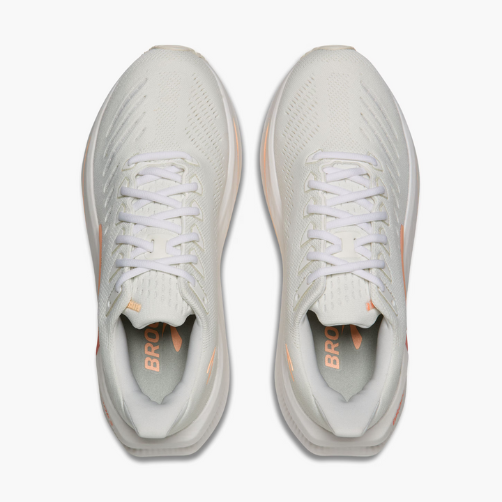 Brooks Womens Glycerin Max 2 - White/Coral/Peach - Neutral - SS26