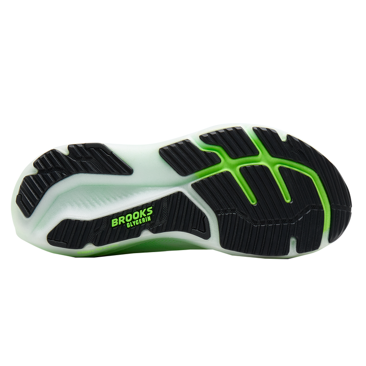 Brooks Mens Glycerin 23 - White/Phantom/Green Gecko - Neutral - SS26
