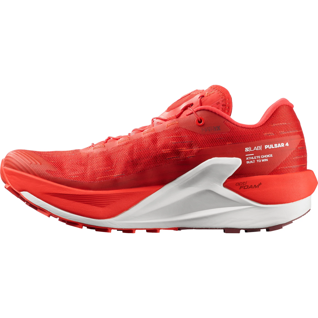 Salomon Unisex S/Lab PULSAR 4 - Fiery Red/Vanilla/Andorra - Trail - SS26