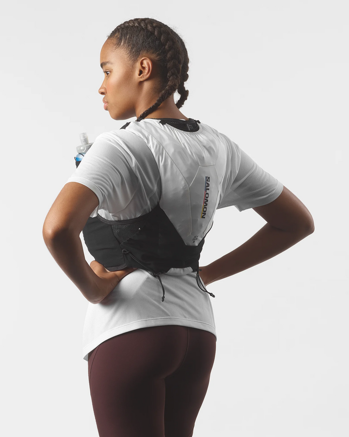 Salomon ADV Skin 5 Race Flag Unisex Vest with Flasks - White/Nautical Blue