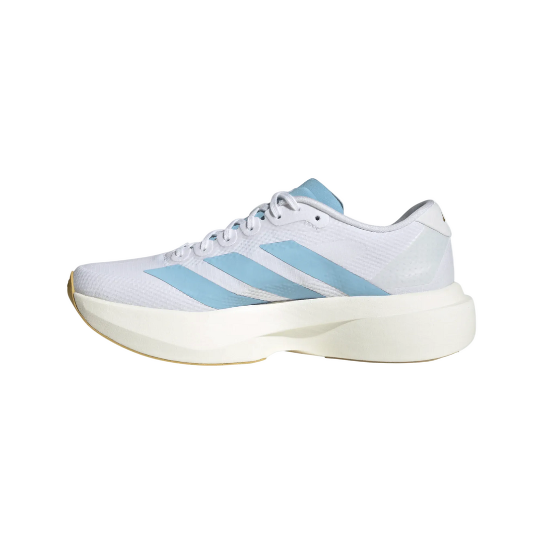 Adidas Womens Adizero Evo SL Woven - Footwear White/Clear Blue/Matte Gold - Neutral - SS26