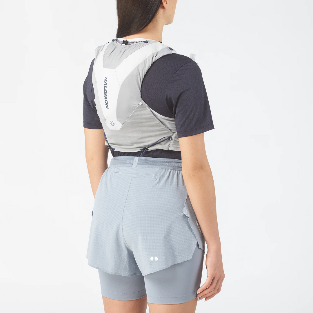 Salomon ADV Skin 5 Unisex Weste mit Flaschen – Legierung/Grauviolett