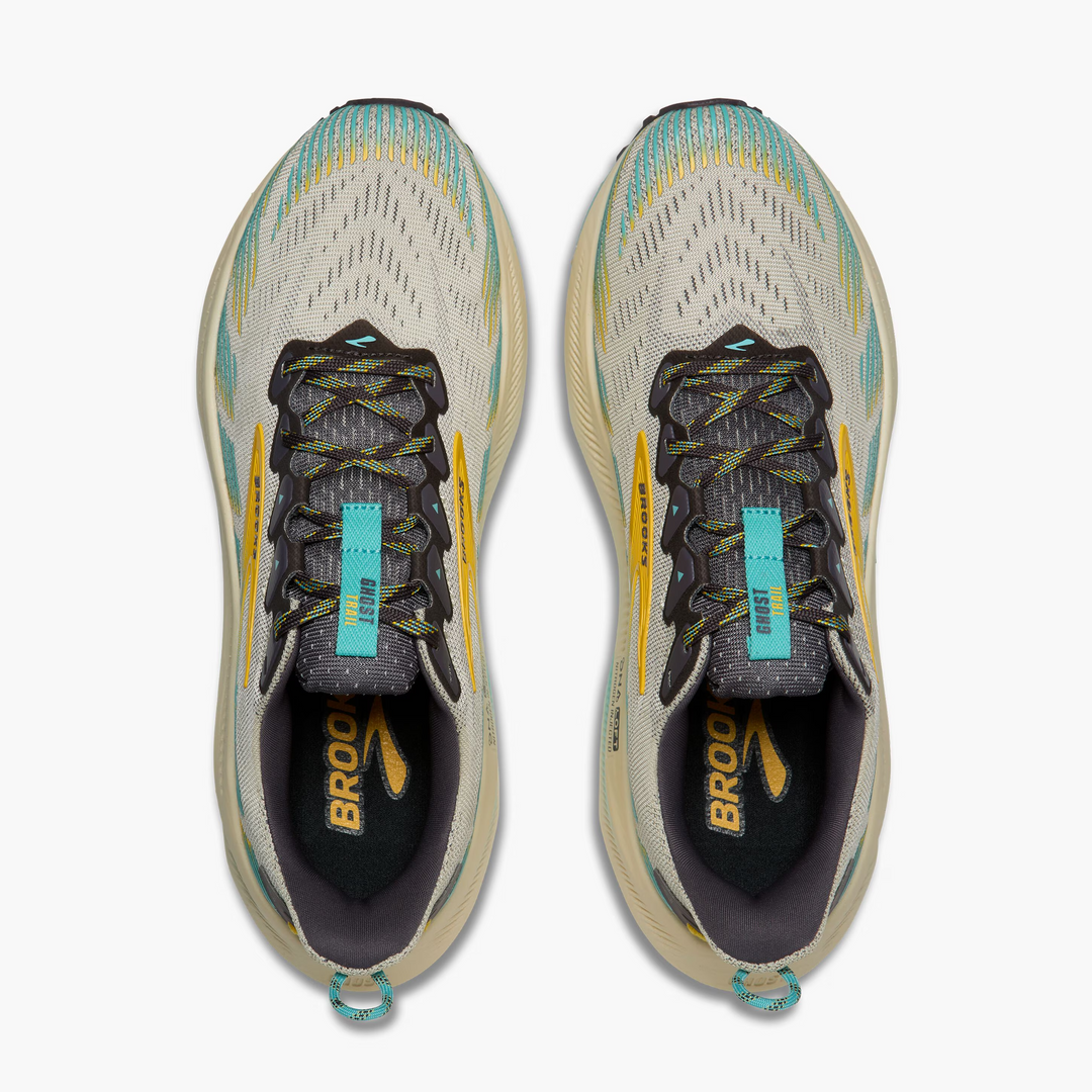 Brooks Mens Ghost Trail - Bleached Sand/Rabbit/Bluefish - Trail - SS26