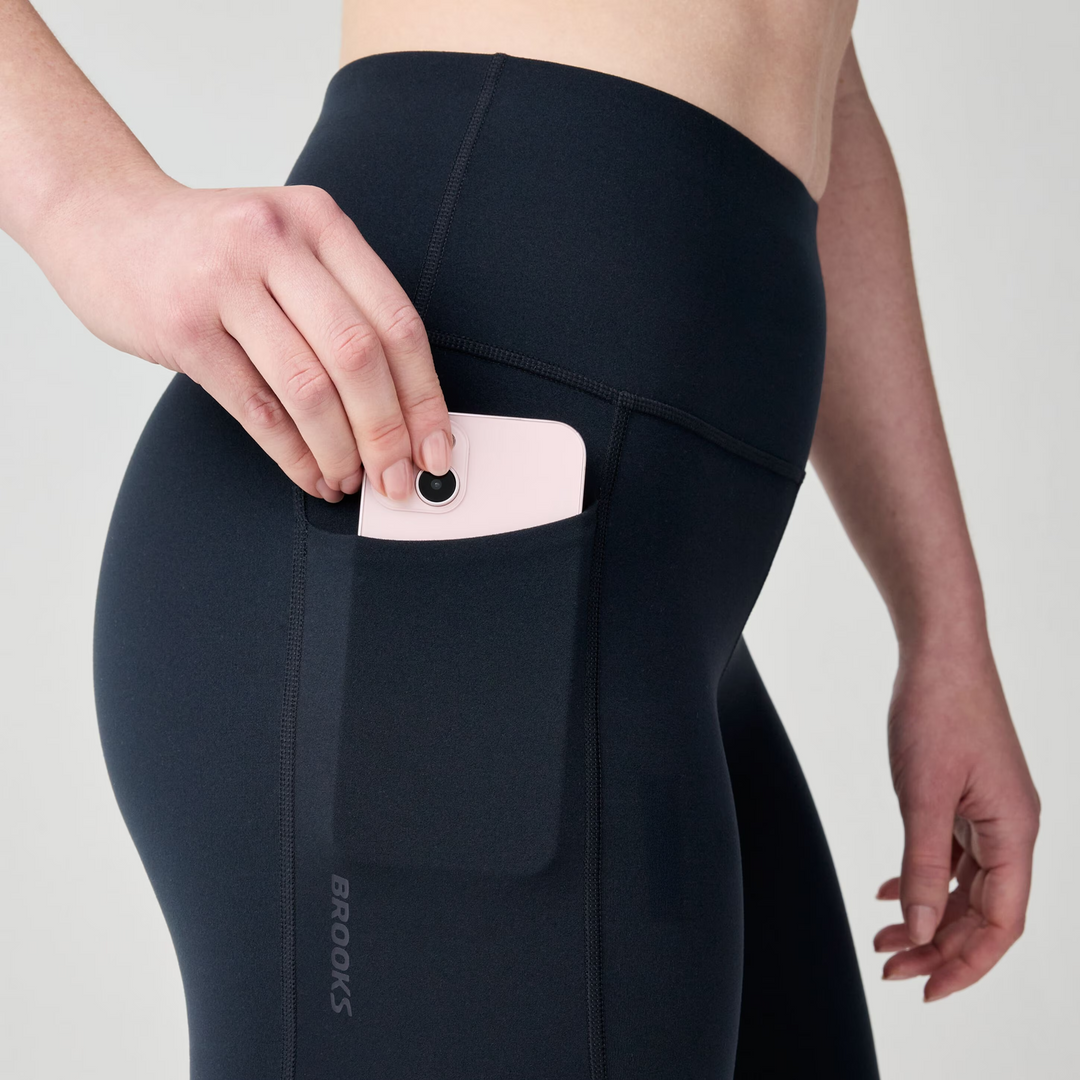 Brooks Womens Chaser 7/8 Tight - Black