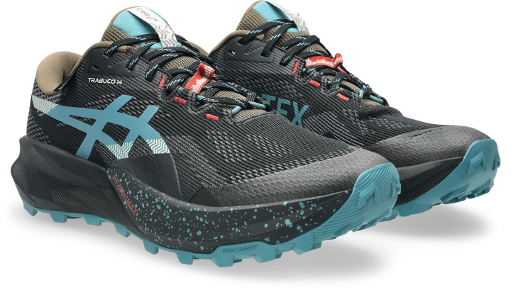 Asics Herren Trabuco 14 GTX – Schwarz/Misty Pine – Trail – SS26