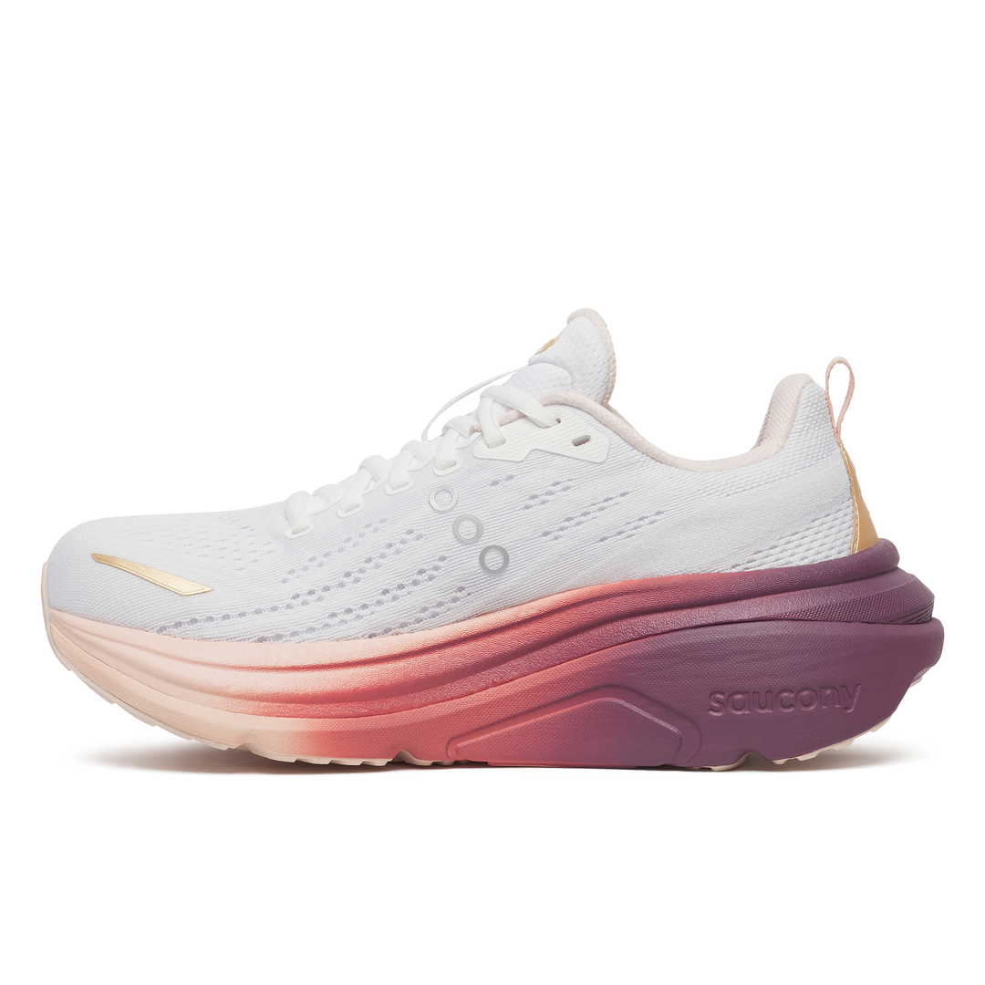 Saucony Womens Hurricane 25 - White/Cameo - Stability - AW25