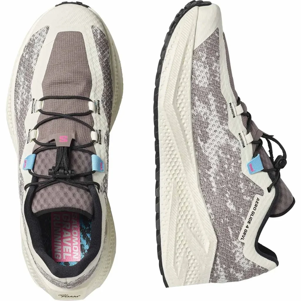 Salomon Womens Aero Glide 4 GRVL - Vanilla Ice/Black/Iron - Trail - SS26