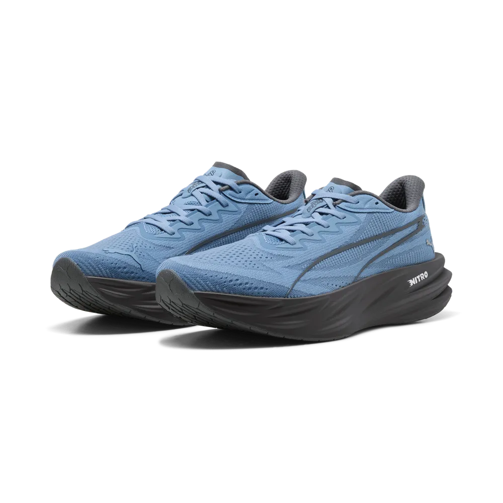 Puma Mens Deviate Pure NITRO - Zen Blue/Moody Gray/Gray Echo - Neutral - AW26