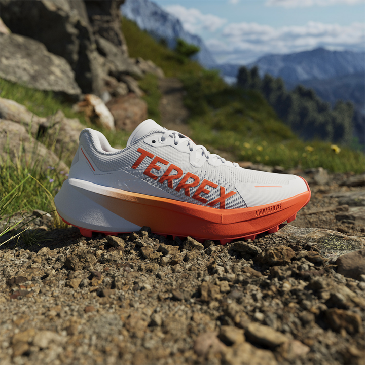 Adidas Womens Terrex Agravic 3 - Footwear White/Semi Impact Orange/Dash Grey  - Trail - AW25