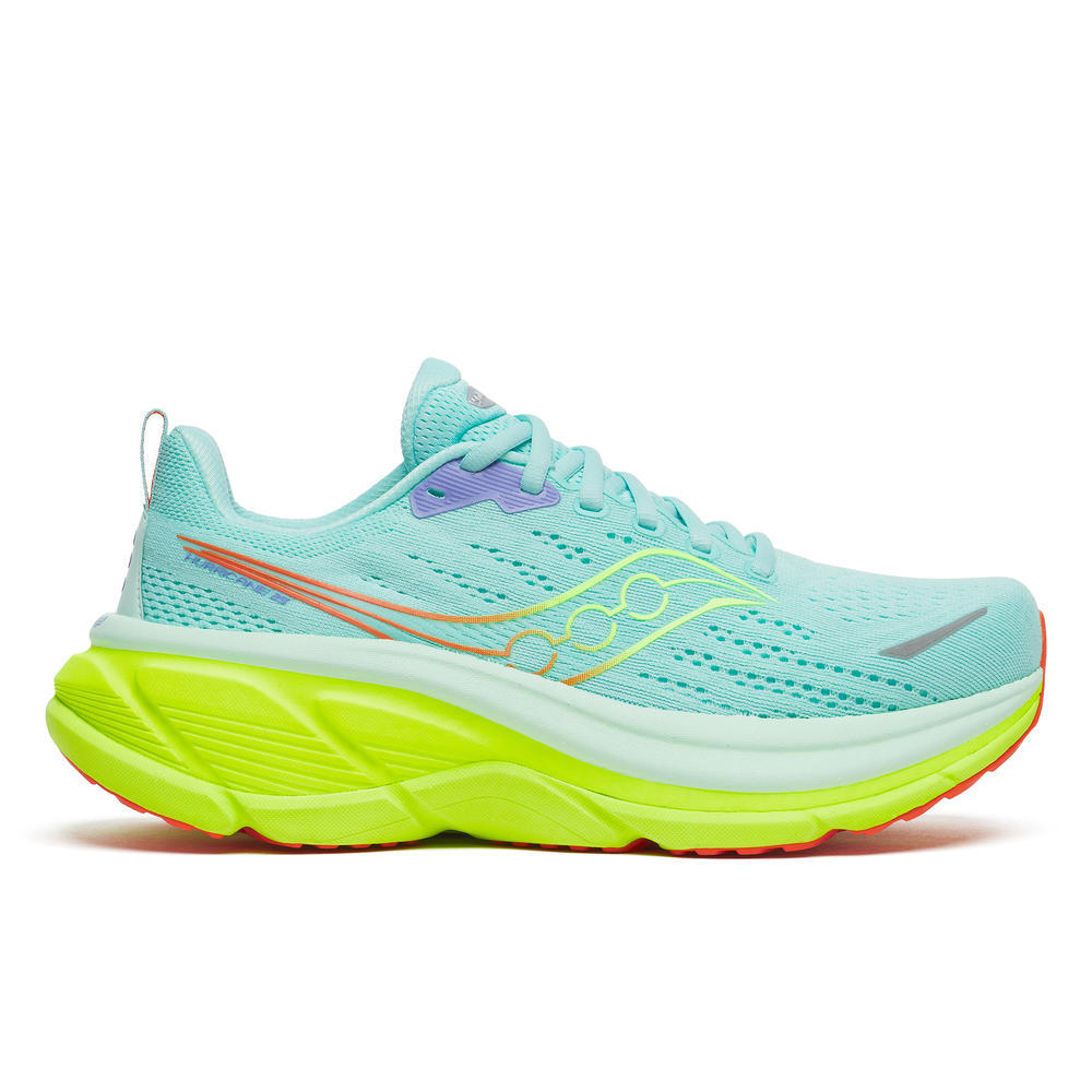 Saucony Womens Hurricane 25 - Aqua/Citron - Stability - SS26