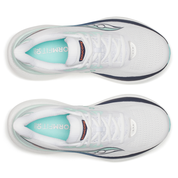 Saucony Womens Triumph 23 - White/Navy - Neutral - SS26