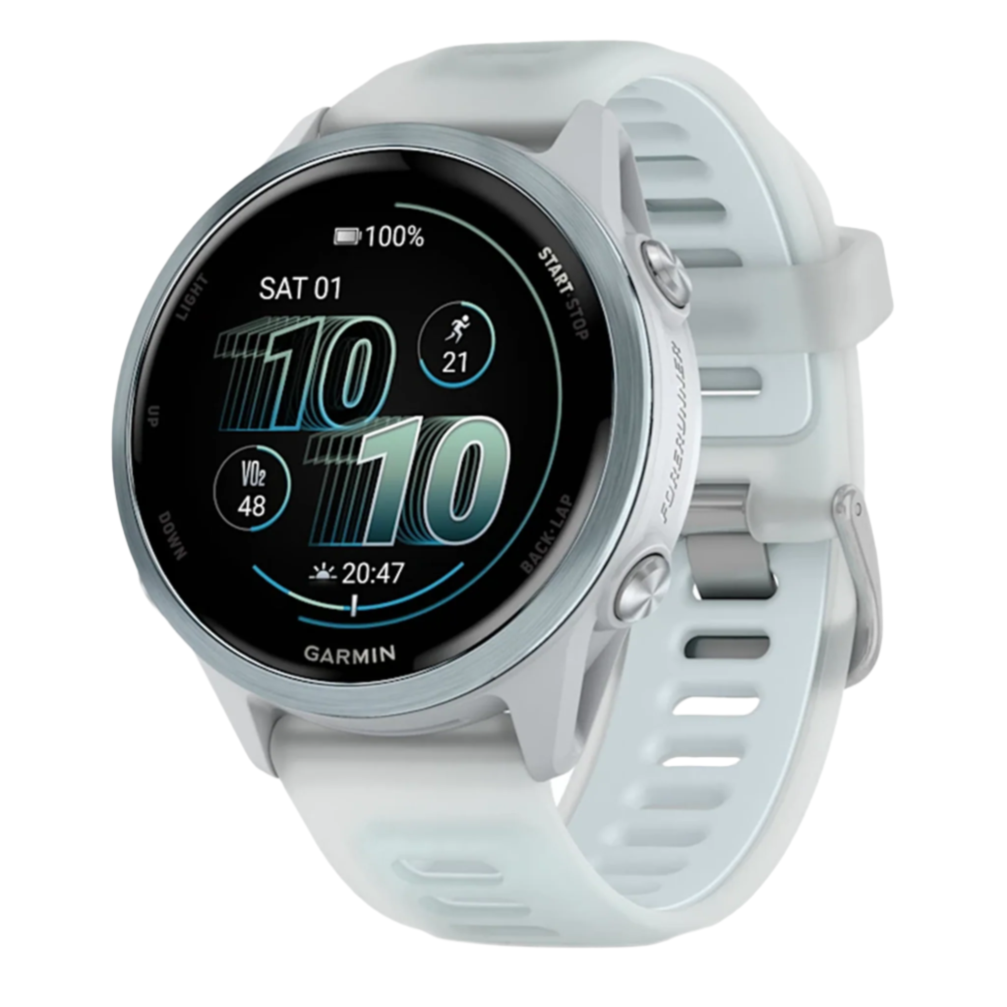 Garmin Forerunner 570 - 42 mm - Bleu nuage/Pierre blanche