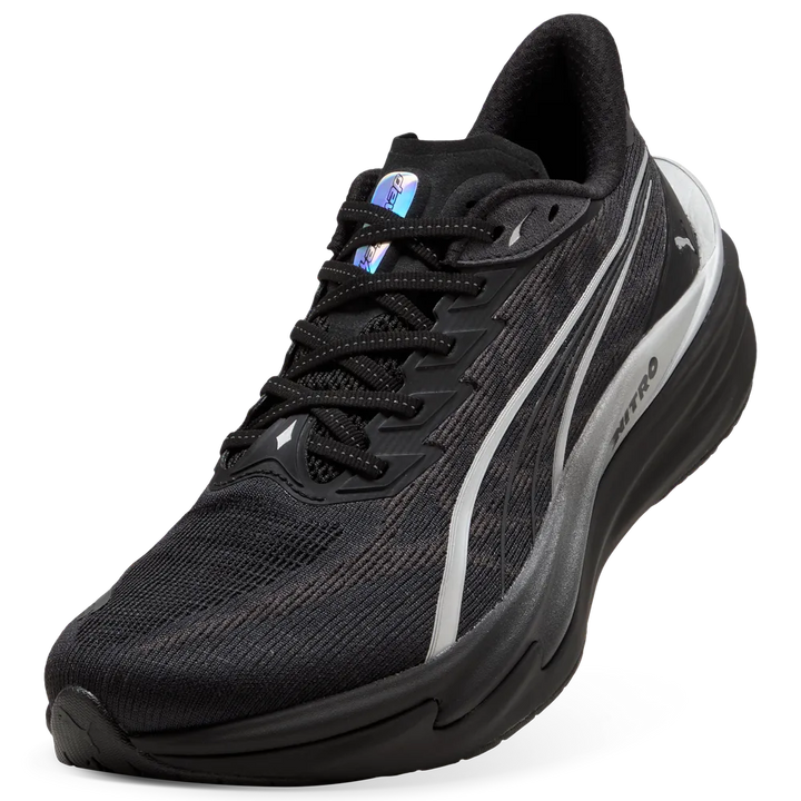 Puma Mens Deviate NITRO 4 Brightstride - Puma Black/Puma Silver - Neutral - AW26