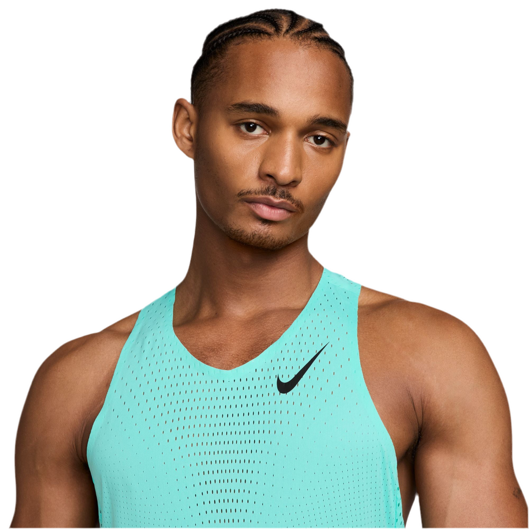Nike Mens AeroSwift Dri-FIT ADV Running Singlet - Hyper Turquoise/Black