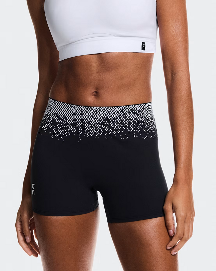 ON Womens Zero Short Tights - Black/White - SS26
