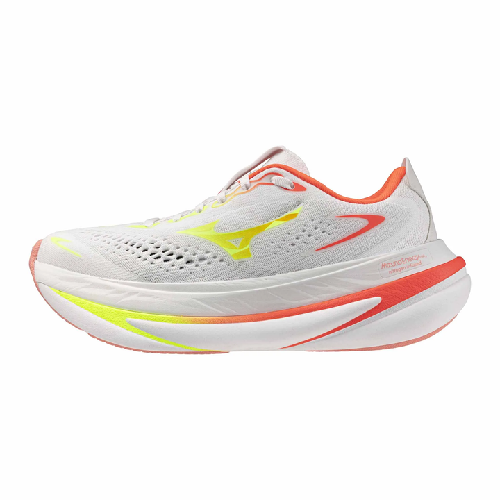 Mizuno Womens Sky Prime - White/Lime Pulp/Lava Orange - Neutral - AW26
