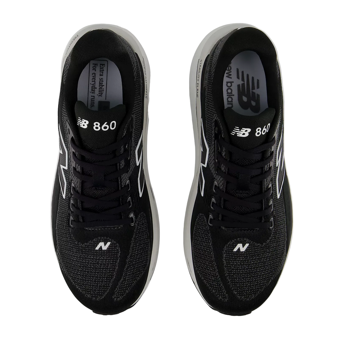 New Balance Herren 860v15 – Schwarz/Weiß – Stabilität – SS26