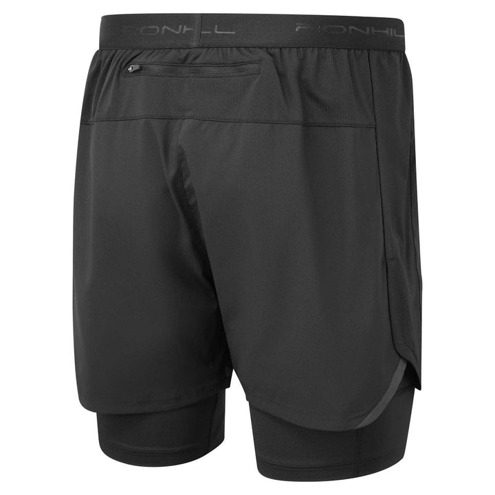 RonHill Herren Tech 5" Twin Short – Ganz Schwarz