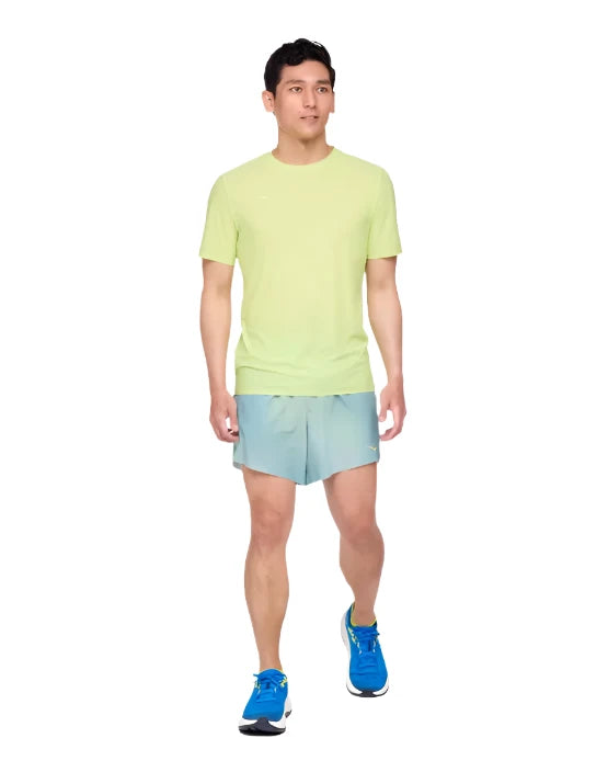 Hoka Mens Airolite Run Short Sleeve - Lettuce
