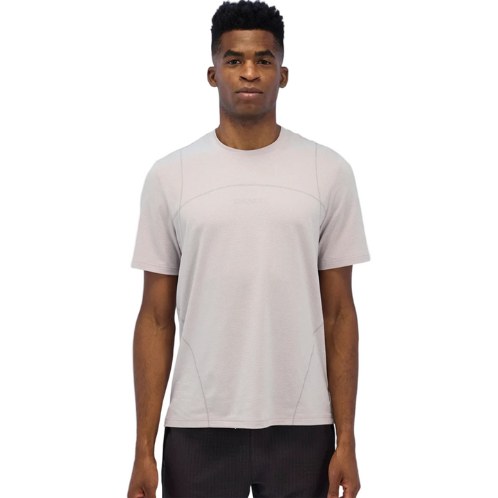 Bandit Mens Micromesh Reflecto Stitch Run Tee - Ash - SS26