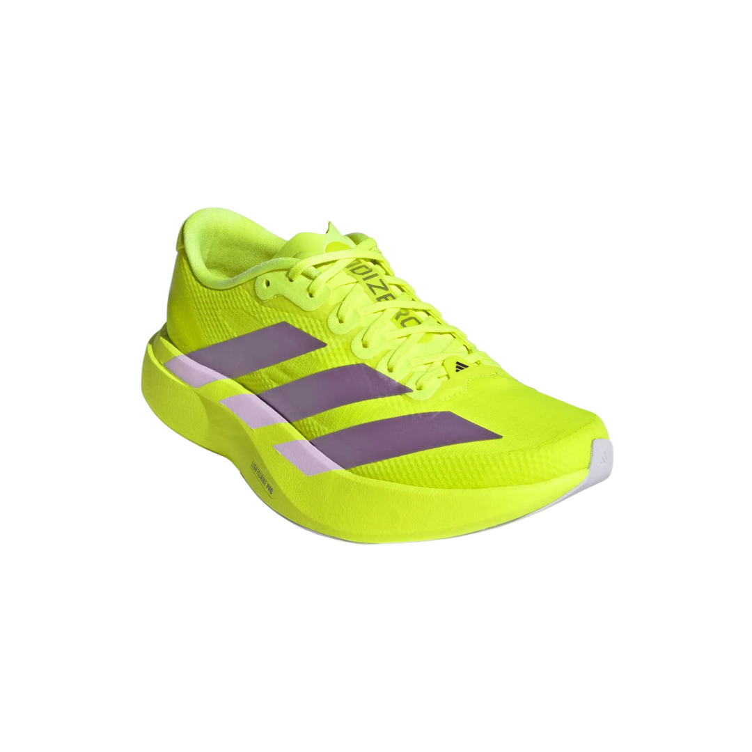 Adidas Womens Adizero Evo SL Woven - Solar Yellow/Aurora Plum/Powder Plum - Neutral - SS26