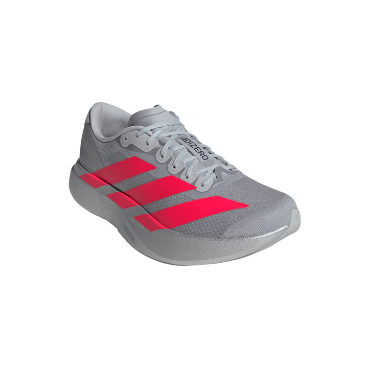 Adidas Mens Adizero Evo SL - Silver Metallic/Lucid Red/Iron Metallic - Neutral - AW25