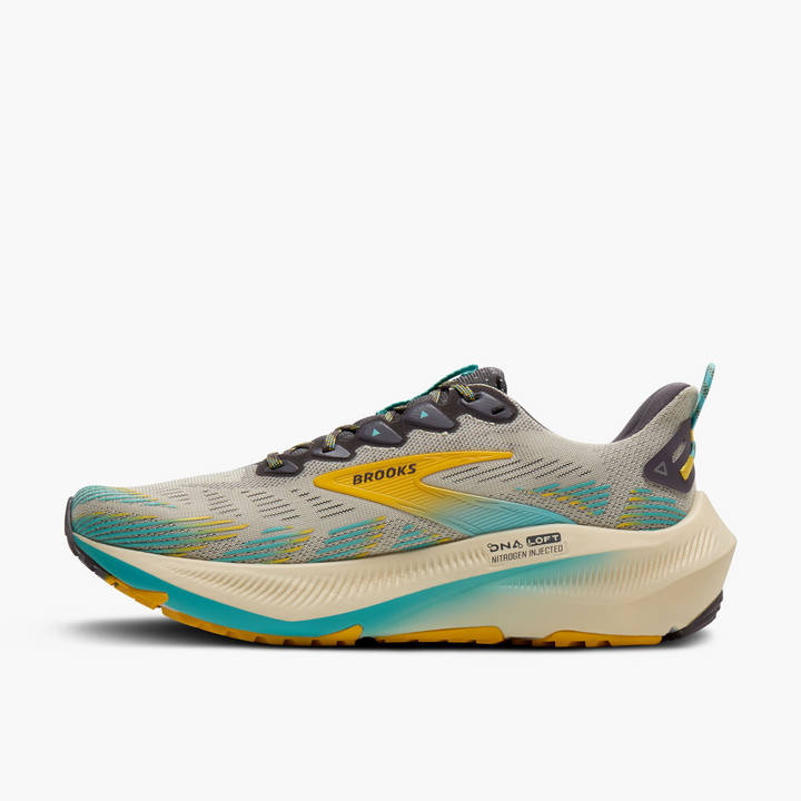Brooks Mens Ghost Trail - Bleached Sand/Rabbit/Bluefish - Trail - SS26