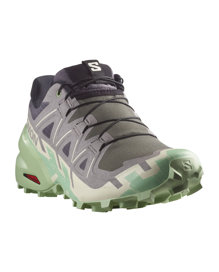 Salomon Womens Speedcross 6 - Castlerock/Vanilla Ice/Smoke Green - Trail - AW25