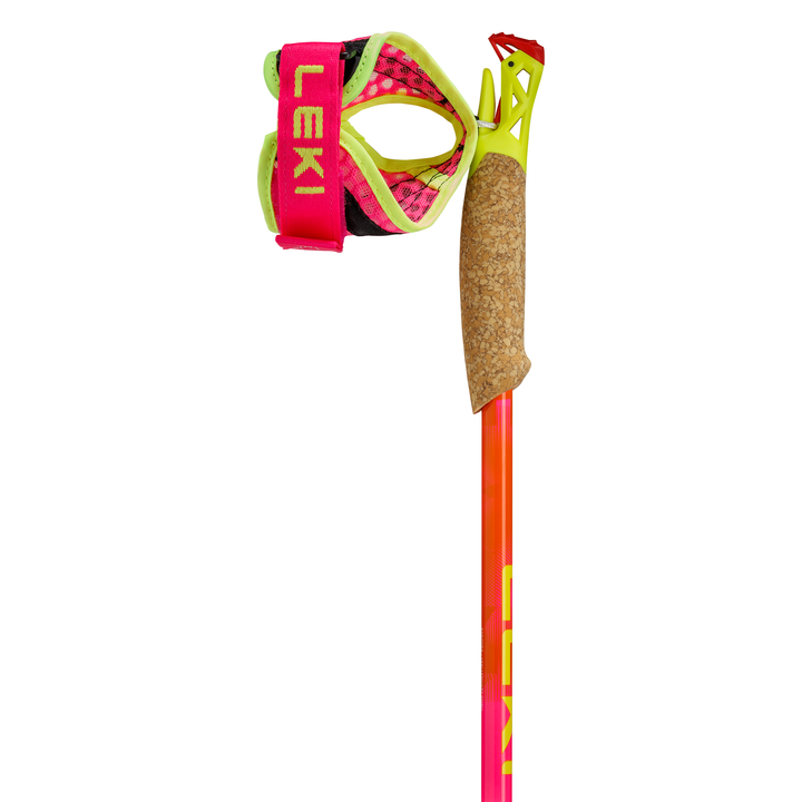 Leki Ultratrail FX.One SL (Super Lite)Trail Running Poles - Neon Pink/Pastel Orange/Neon Yellow