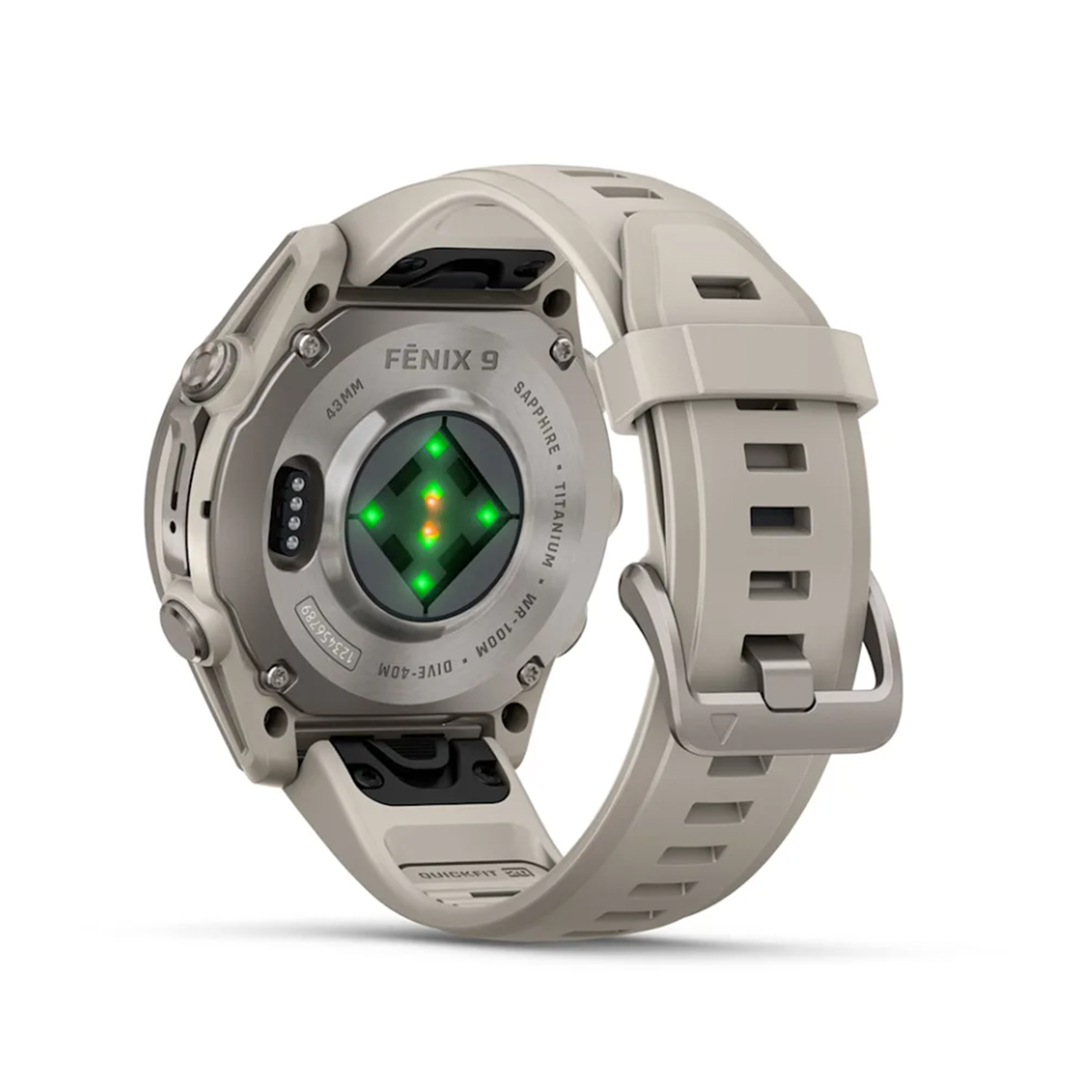 Garmin Fenix 9 - 43mm - Titanium/Fog Grey