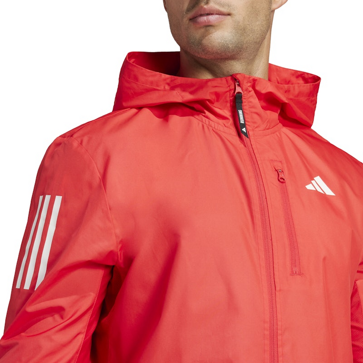 Adidas Mens Own The Run Jacket - Pure Ruby