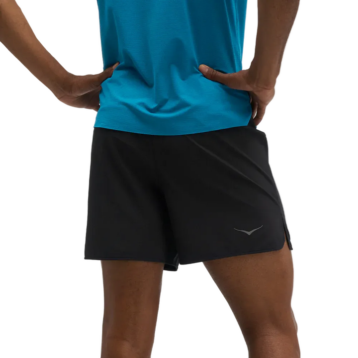 Hoka Mens Glide 5" Short with Brief - Black - AW26