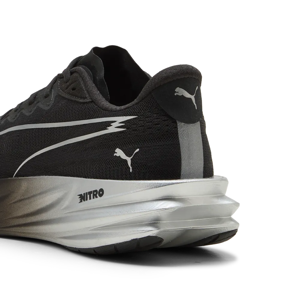 Puma Mens Deviate Pure NITRO - Puma Black/Flat Dark Gray/Puma Silver - Neutral - AW26