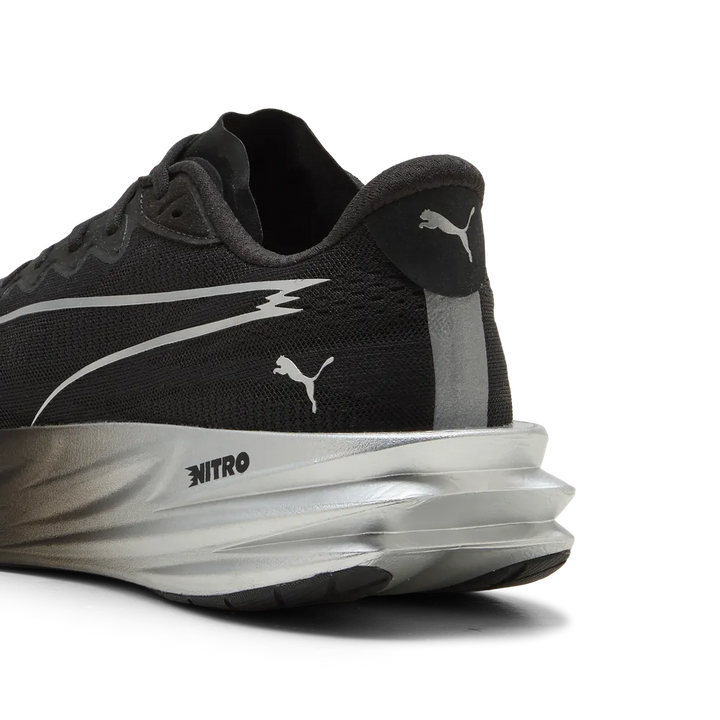 Puma Mens Deviate Pure NITRO - Puma Black/Flat Dark Gray/Puma Silver - Neutral - AW26