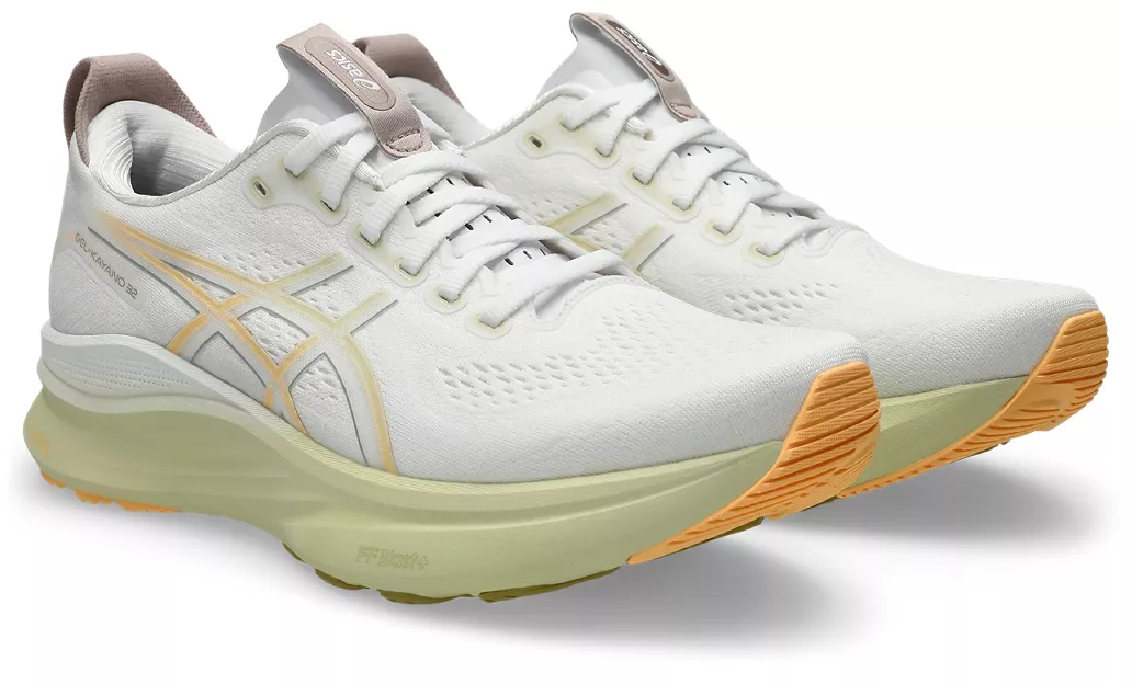 Asics Mens Gel Kayano 32 - White/Orange Glow - Stability - AW25