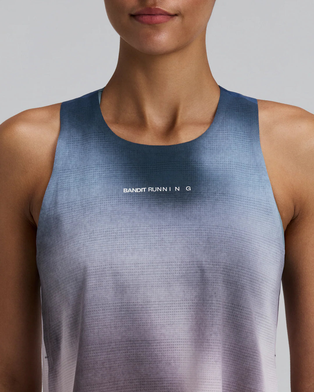 Bandit Womens Tank Singlet - Aegean Blue Wave Print - SS26