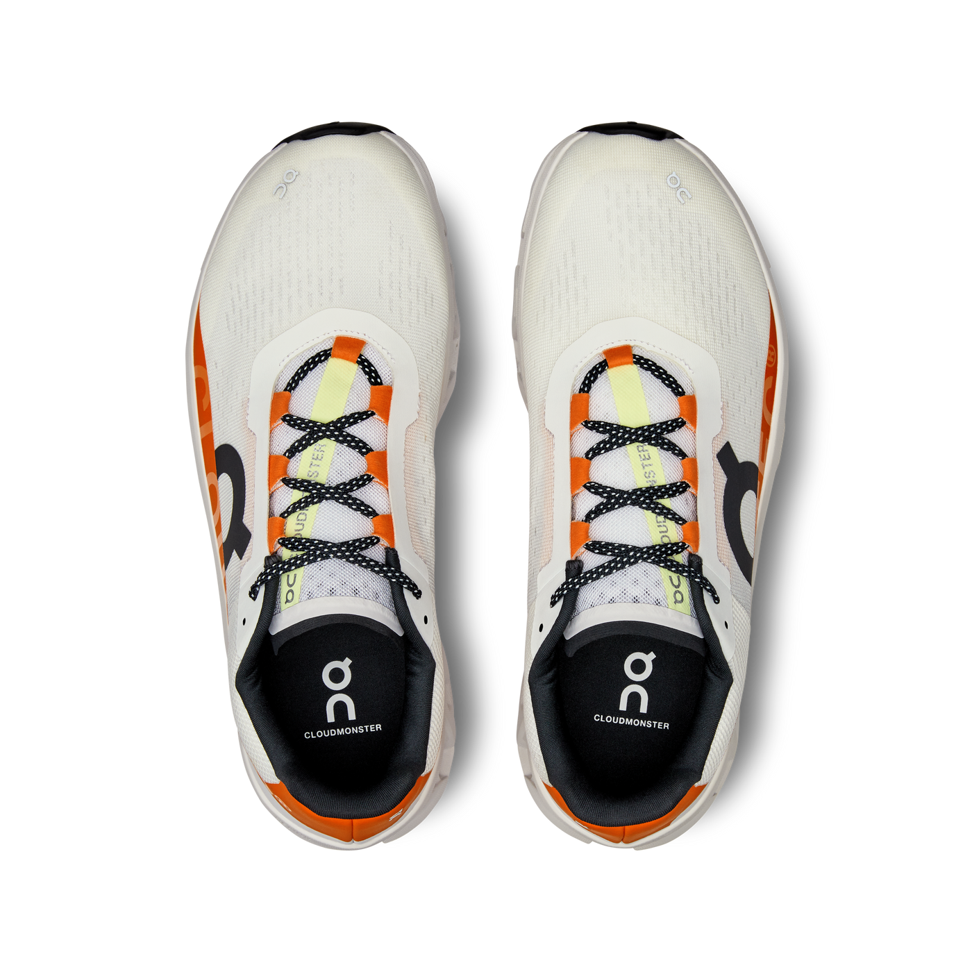 ON Mens Cloudmonster - Undyed White/Flame