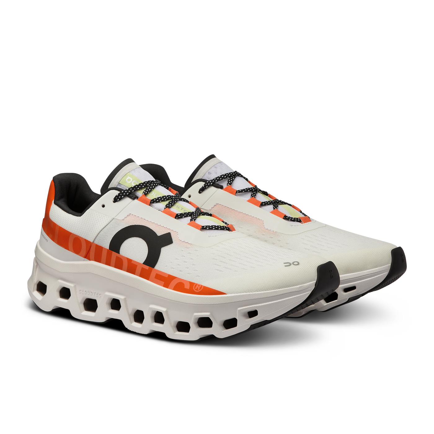 ON Mens Cloudmonster - Undyed White/Flame