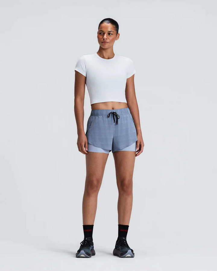 Bandit Womens Vituccia Cropped Performance Tee - White - AW26