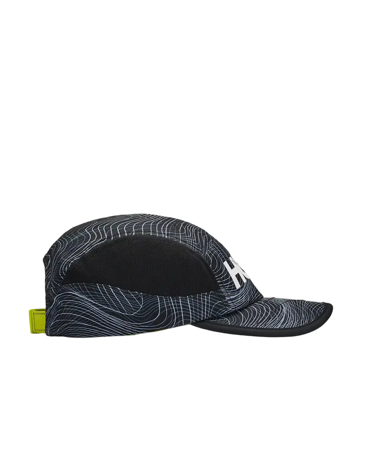 Hoka Unisex Run Hat Clifton Print - Black/White Print - AW26