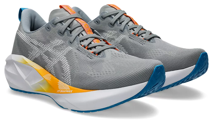 Asics Mens Novablast 5 - Gravel/White - Neutral - SS26