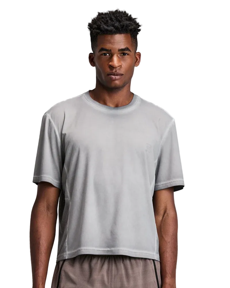 Bandit Men's FrioSoft Perforated Box Tee - Concrete Taupe - AW26