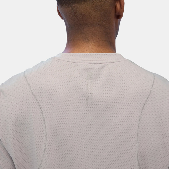 Bandit Mens Micromesh Reflecto Stitch Run Tee - Ash - SS26